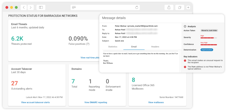 Barracuda Email Protection screenshot